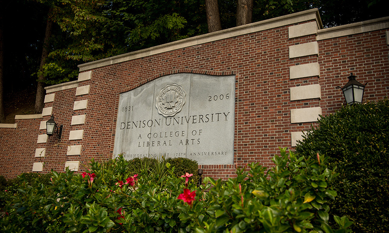 Denison University anniversary stone