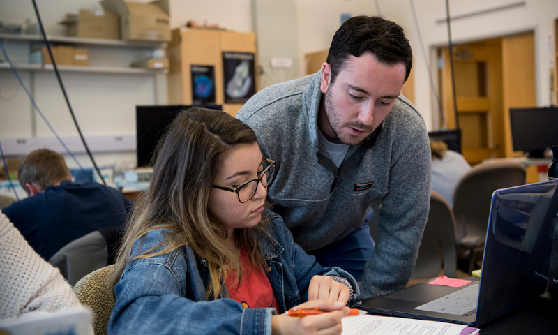 Student and teaching assistant