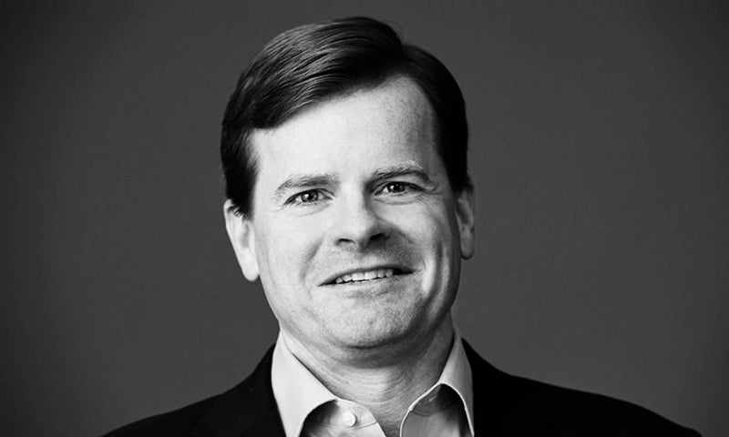 Black and white photo of Andy Stewart ’94