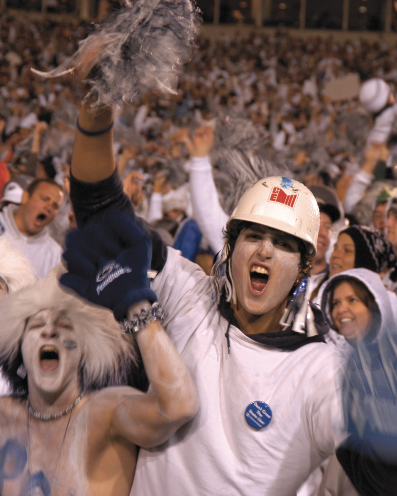 Cheering crowd