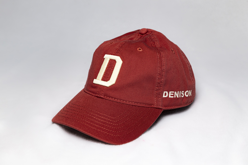 Denison hat, available at the Bookstore