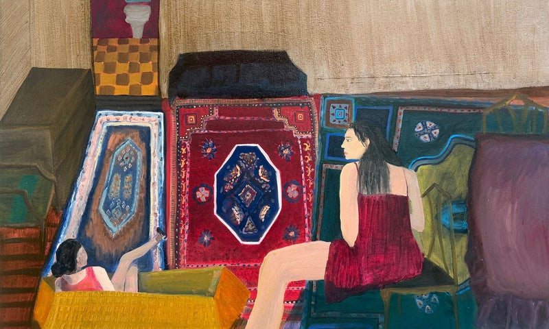 Grace Vap's artwork-Too Much Butter on My Toast, oil paint on canvas