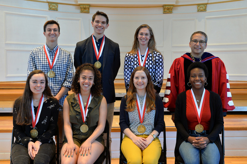Presidential Medalists with president Adam Weinberg 
