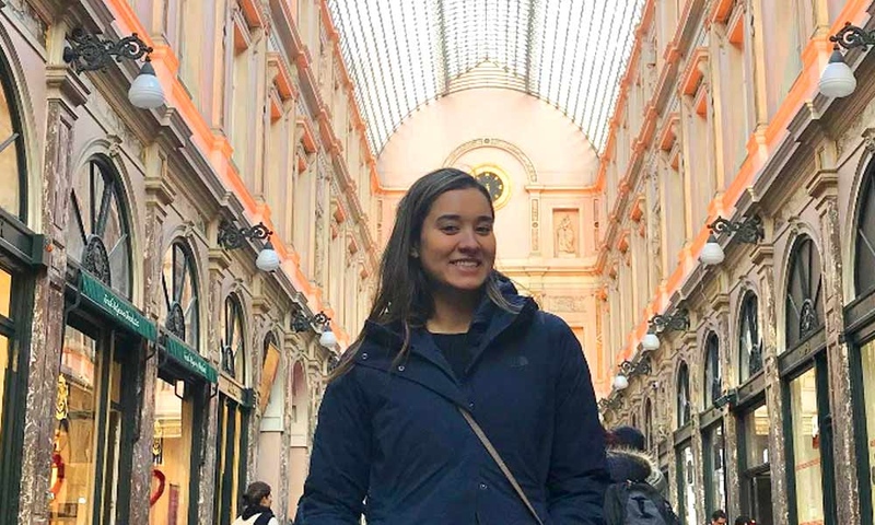 Kim Moreira ’21 in Brussels