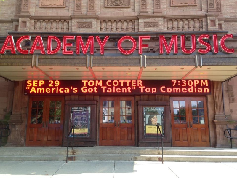 front of the academy of music