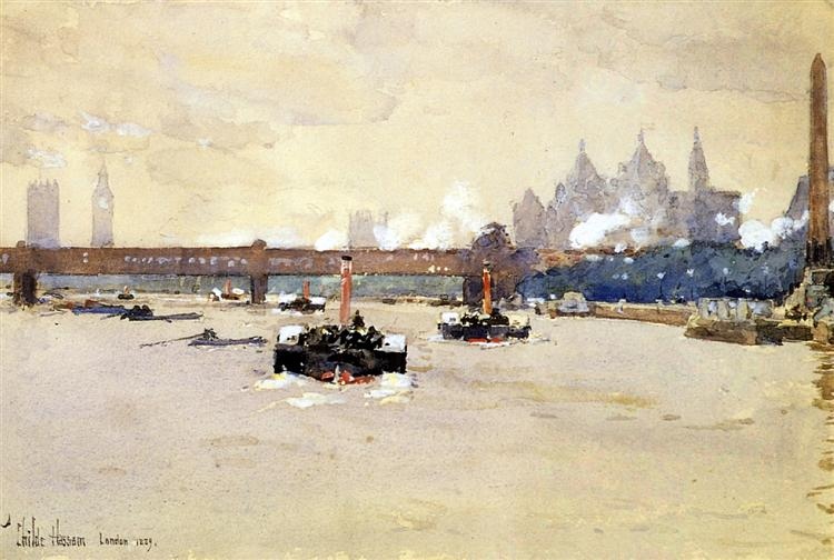 childe hassamview of the thames