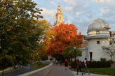 Chapel walk in the fall