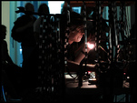 Bruce McClure with a flashlight