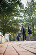 Students on Denison campus
