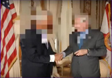 politicians with faces blurred