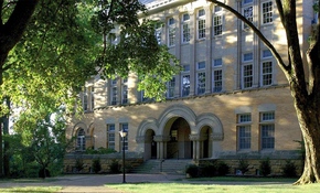 Doane Administration Building in summer