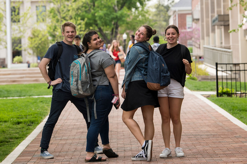 Students on chapel walk