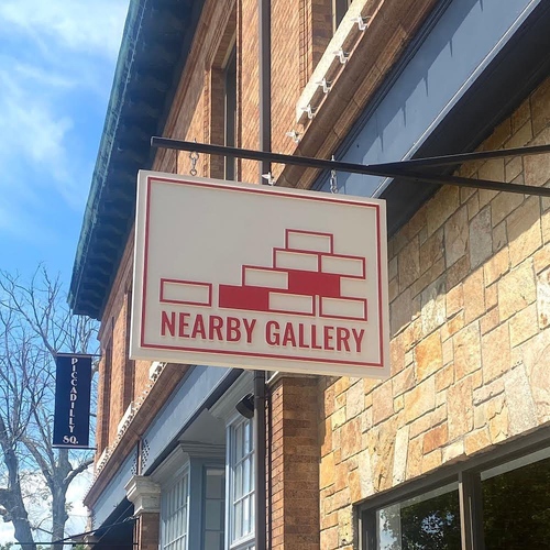 Nearby Gallery signage