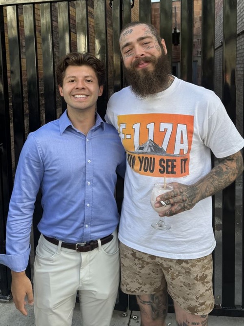 David Montalvo ’23 and Post Malone