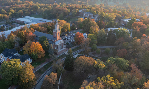 Aerial photo of campus.