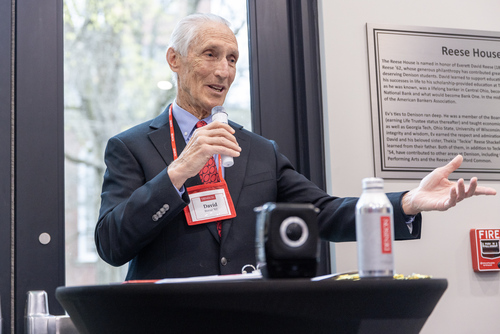 Denison University has renamed an administrative building, formerly known as Beth Eden, to Reese House in recognition of a transformative gift from David E. Reese ’62 and his wife, Weezie.
