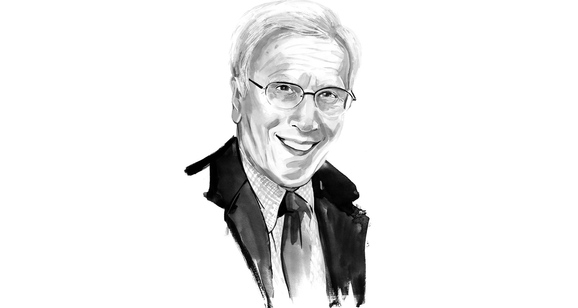 Illustration of David O. Woodyard ’54.