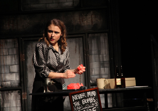 Megan Lovely in a production of Sweeny Todd