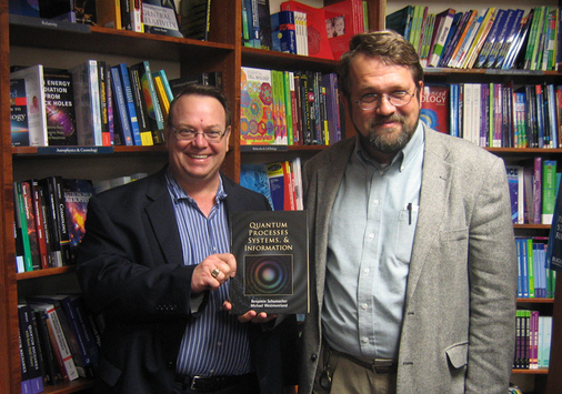 Professors Michael Westmoreland (left) and Benjamin Schumacher (right)