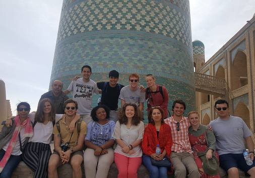 Denison Summer Seminar students in Central Asia