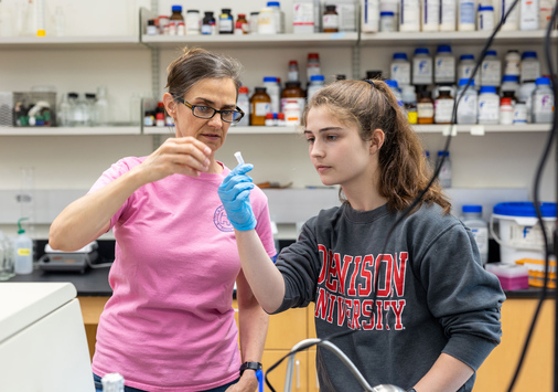 Student with faculty member