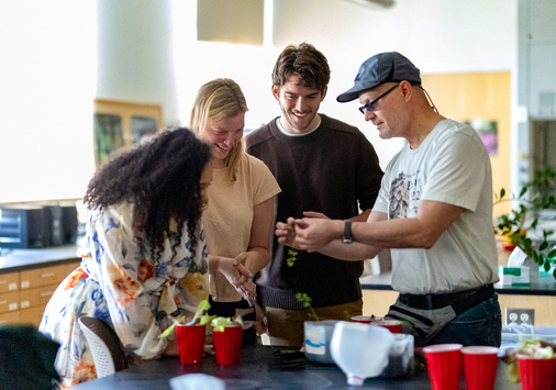 Biology professor Warren Hauk discusses living with photophobia, which hasn't prevented him from teaching classes since being diagnosed in 2018.