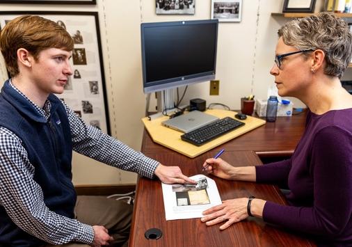 Carter Patton ’23 in conversation with Megan Threlkeld