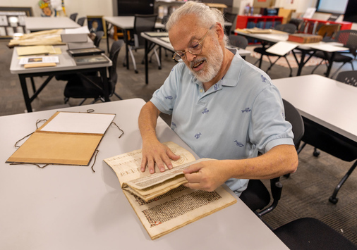 English professor Fred Porcheddu-Engel spent two years translating a 15th century manuscript written in Latin.