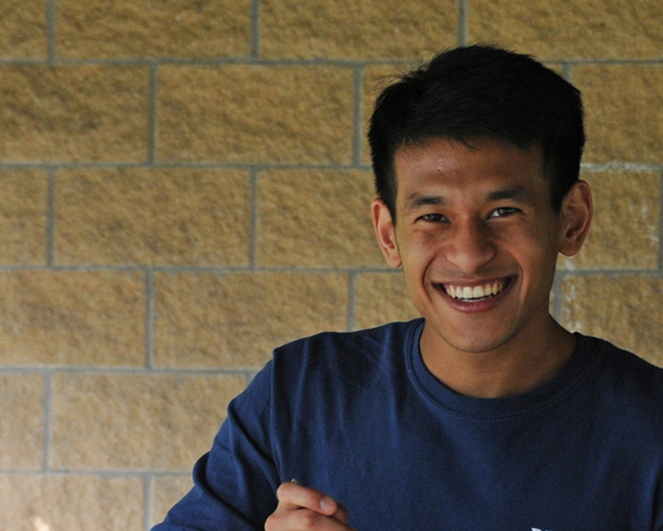 Physics major Rahul Shrestha '21