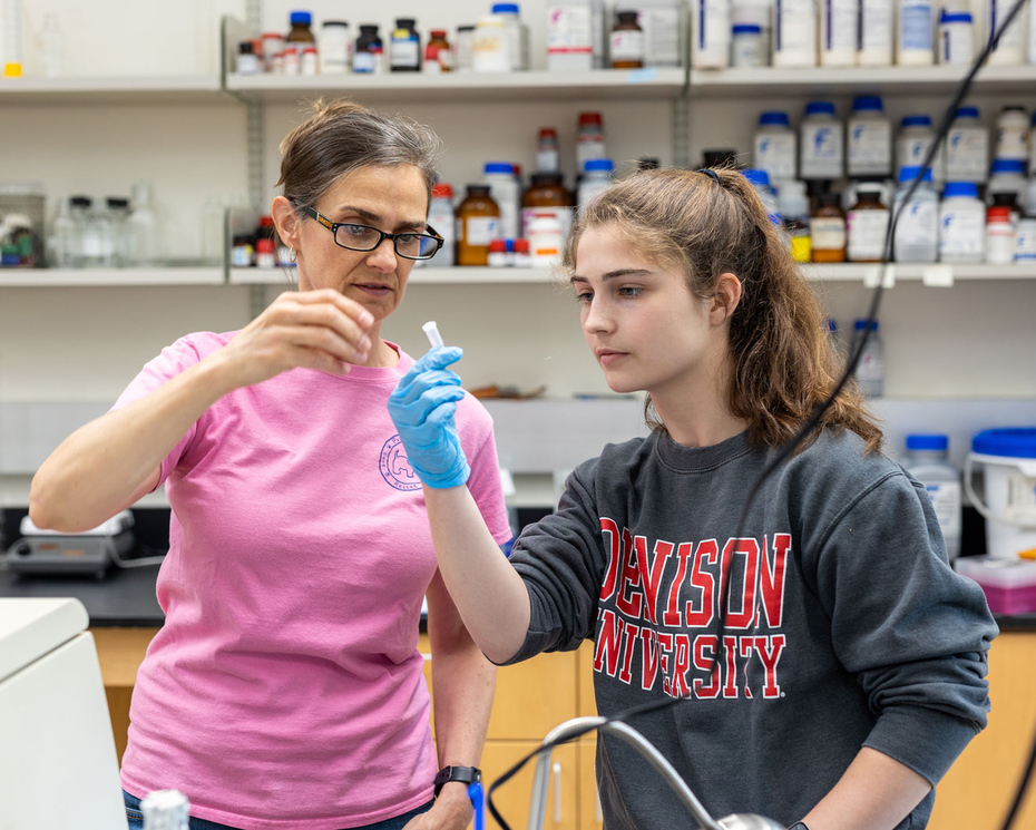 Student with faculty member