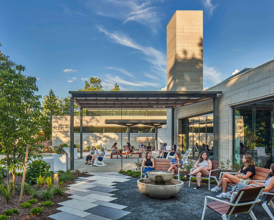 Since opening in summer 2022, the Hoaglin Wellness Center has become a popular gathering space for students looking to recharge. Since opening in summer 2022, the Hoaglin Wellness Center has become a popular gathering space for students looking to recharge.