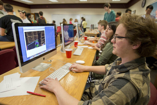 Students at computer9