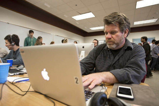 person at computer