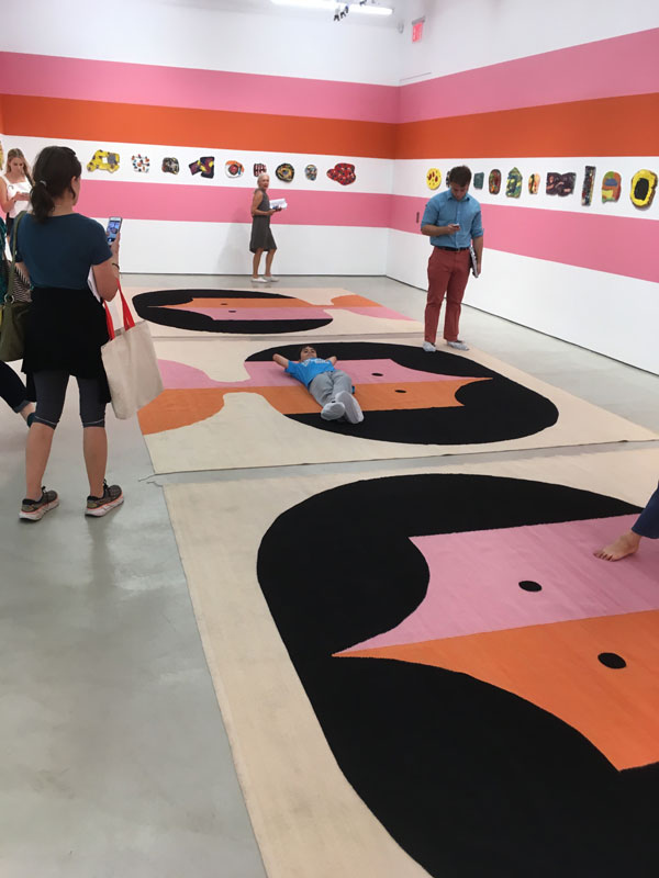 Art Installation with carpet on floor