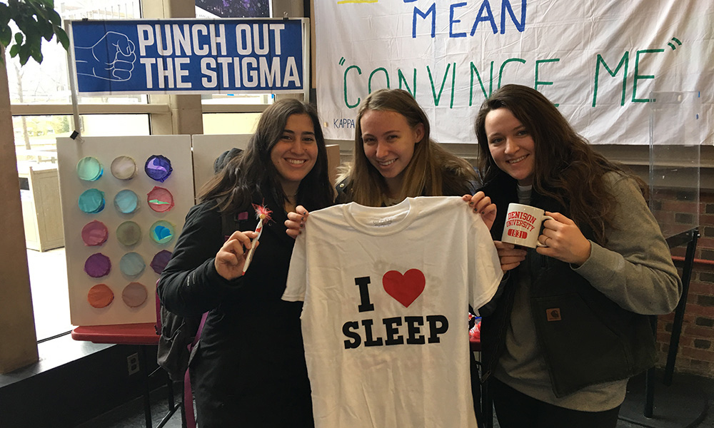 Students attending the Punch Out the Stigma program