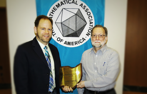 Dr. Ludwig Wins MAA Teaching Award