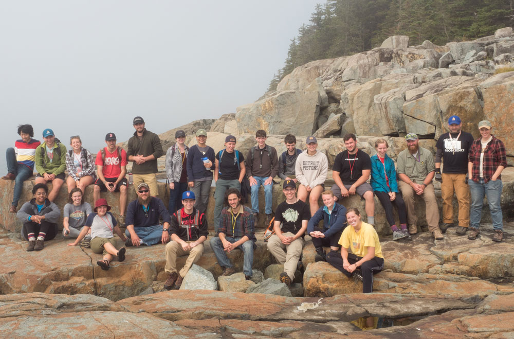 Group photograph of students in Maine