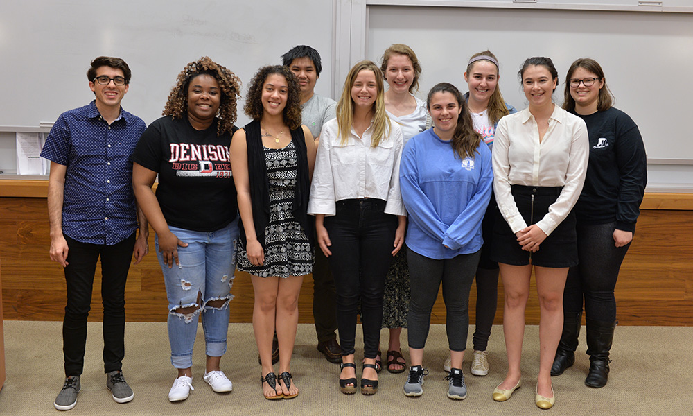 group photo of students who conducted research