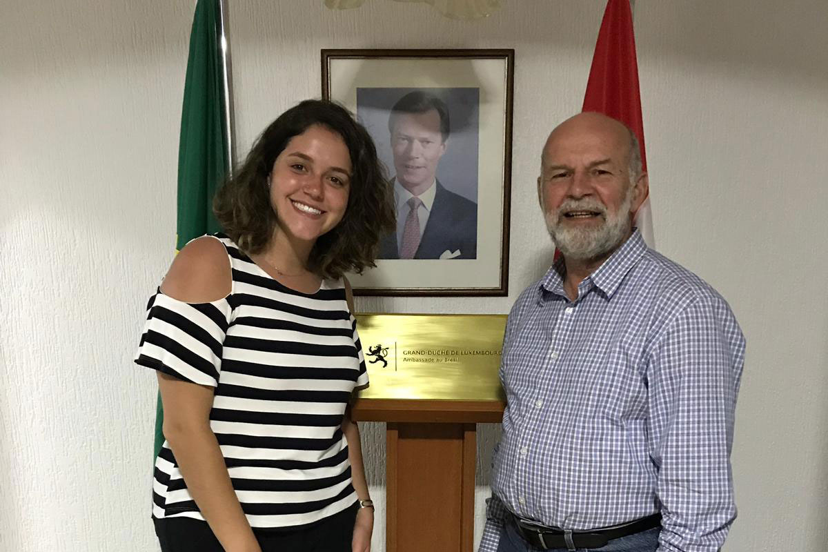 Julio Baggio and Ambassador Carlo Krieger