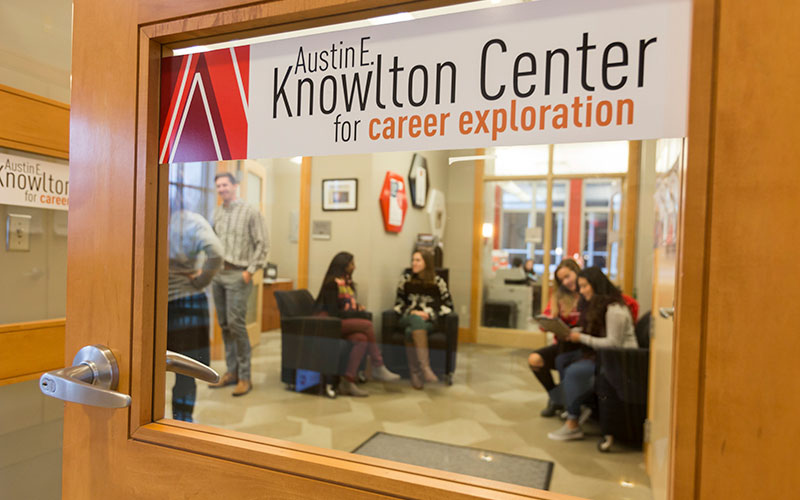 Knowlton Center door