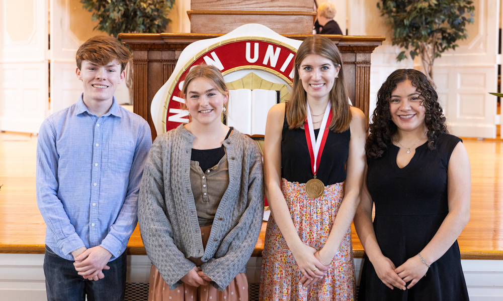 Michael Ball, Rachel Jankowski, Hannah Gilson and Cynthia Guerrero
