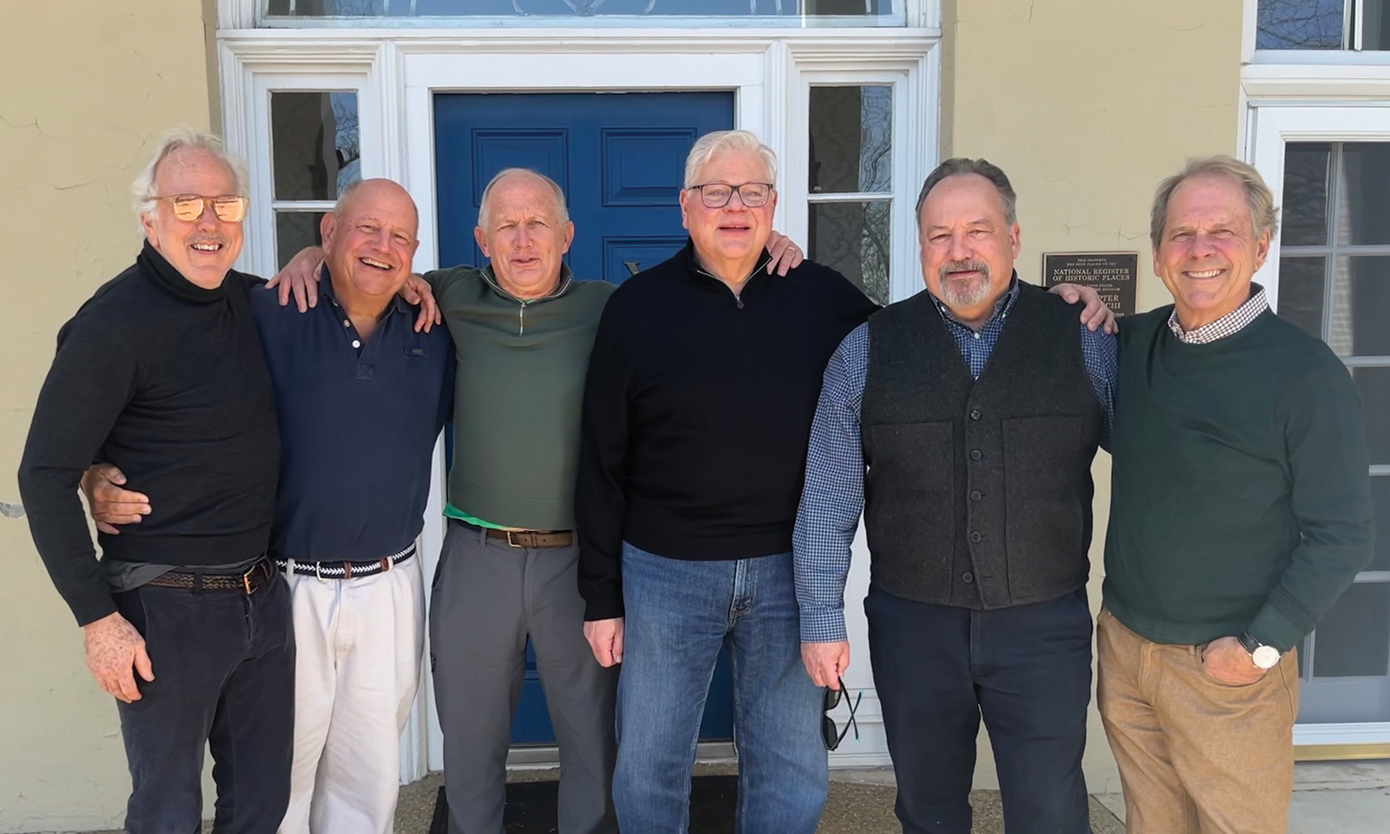 From Left to Right: Howard Fish ’78, Peter Sparks ’78, Hunter Nickell ’78, Steve Pisanelli ’78, Tony Padgett ’78, David Crouse ’77