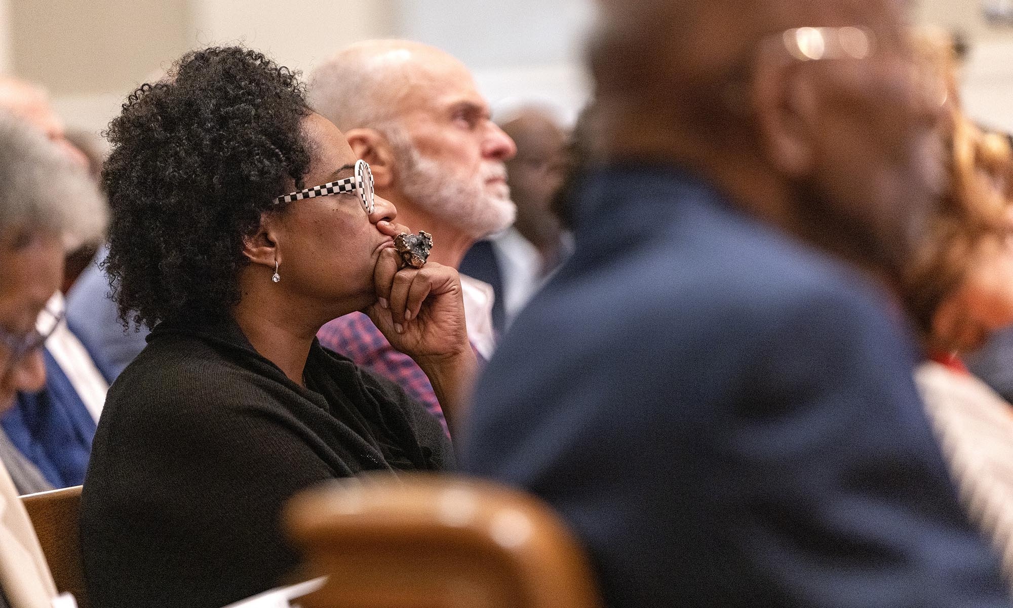 Audience listening to Lugar Series Lecture