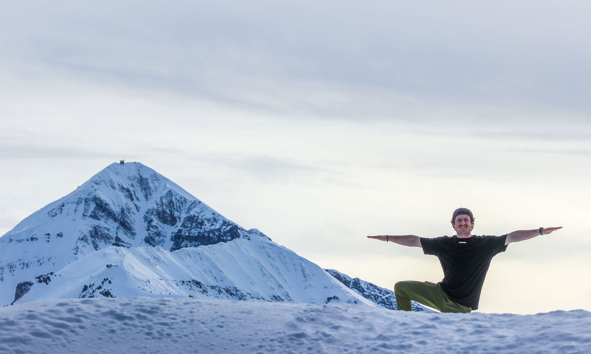 Jack posed in the mountains