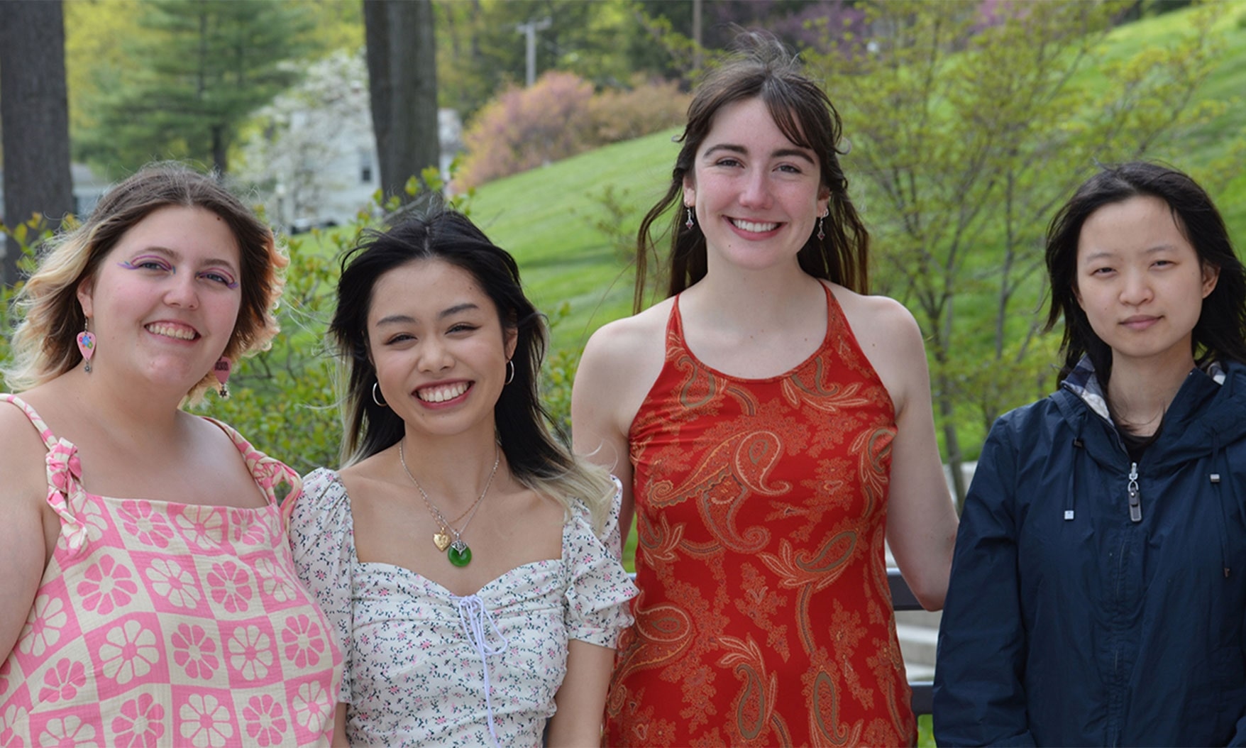 four women posing for a photo