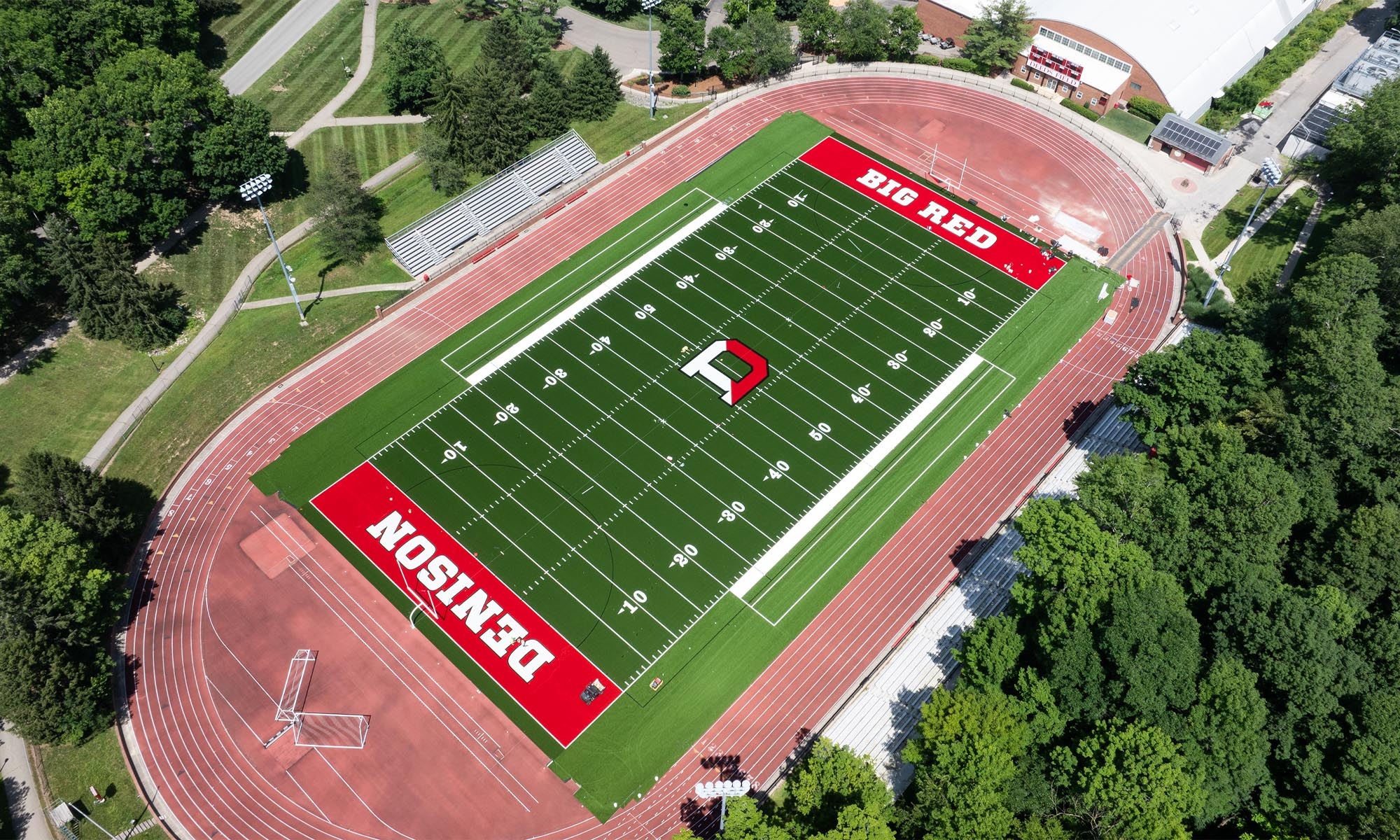 Aerial view of Deeds Field-Piper Stadium.