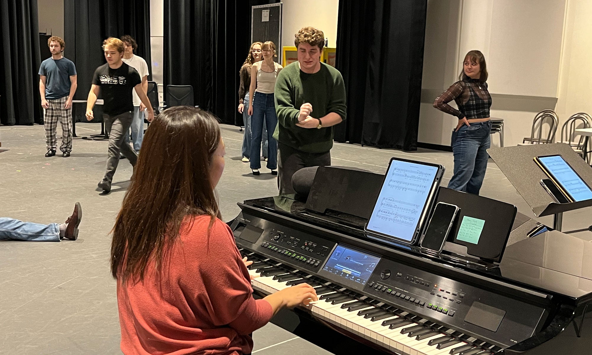 Rehearsals for Lucky Stiff