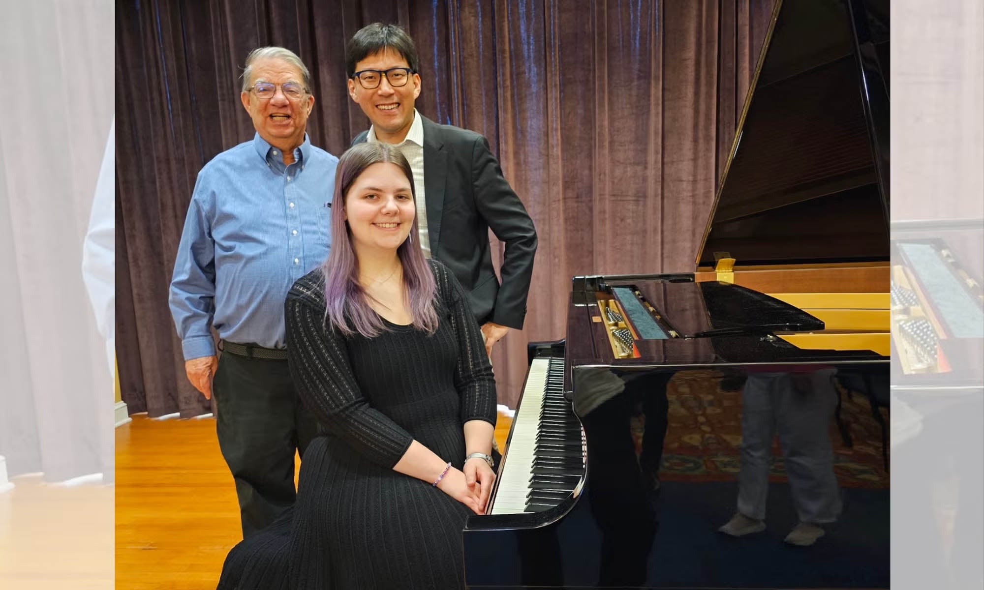Larry Murdock, Assistant Professor & Coordinator of Keyboard Studies - Piano, Sun Min, Kim, Amelia Senior ’25