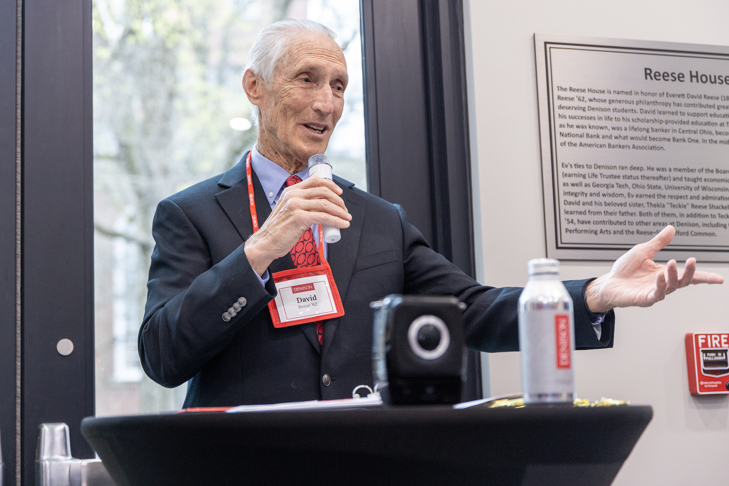 Denison University has renamed an administrative building, formerly known as Beth Eden, to Reese House in recognition of a transformative gift from David E. Reese ’62 and his wife, Weezie.