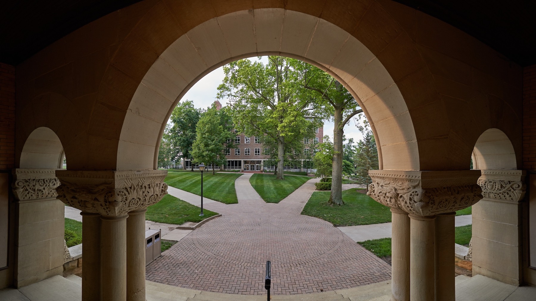 View of quad from Doane entryway
